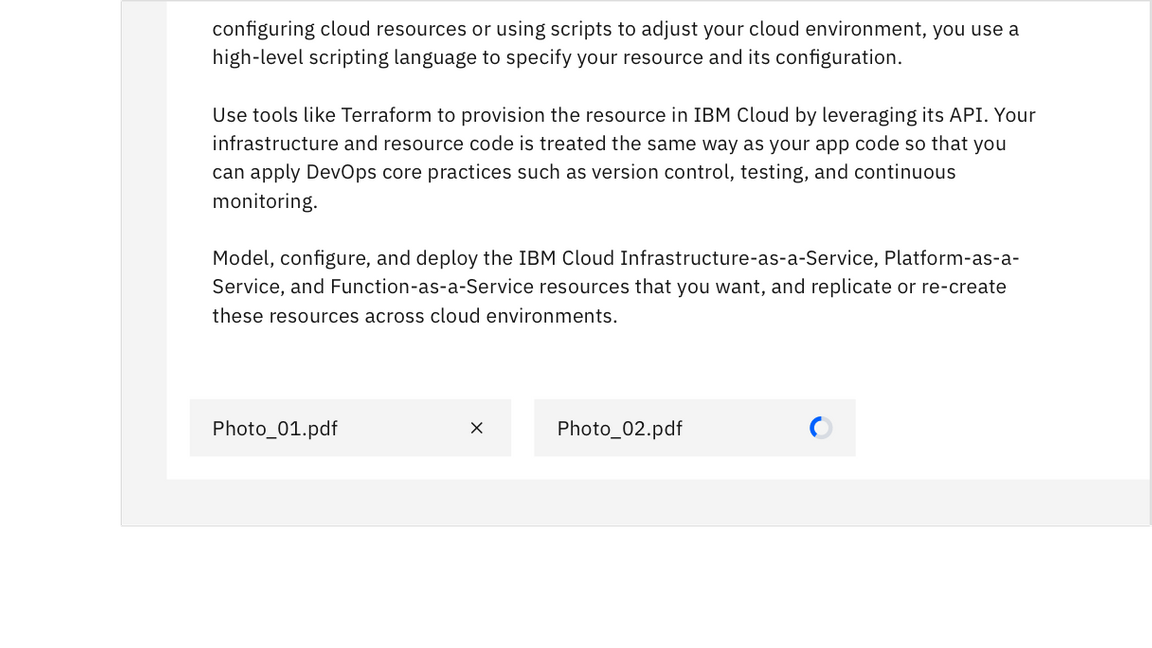 Attaching files to the text area. Attaching files to the text area.